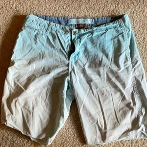 Paperbacks Hombre blue to light blue fade fine corduroy shorts 34